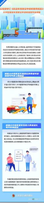机动车驾驶证新规明年1月1日起实施