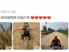 任达华回山东老家收麦子 具体发文内容是什么？