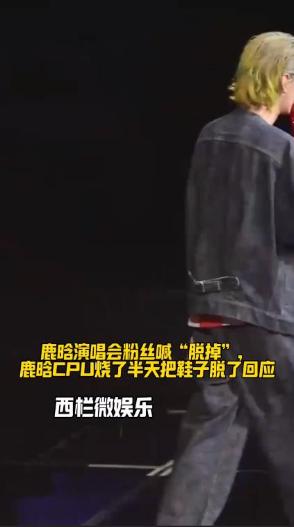 粉丝喊&ldquo;脱掉&rdquo; 鹿晗想半天把鞋脱了