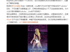 Lisa演唱会丢掉粉丝送的LABUBU 现场画面曝光！