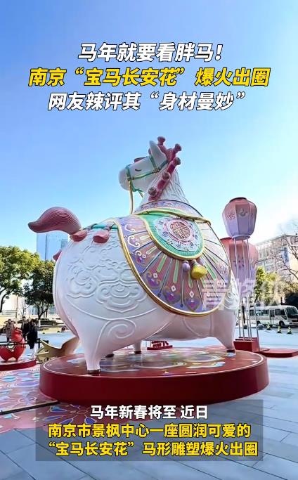 南京&ldquo;胖马&rdquo;爆火 网友:身材曼妙