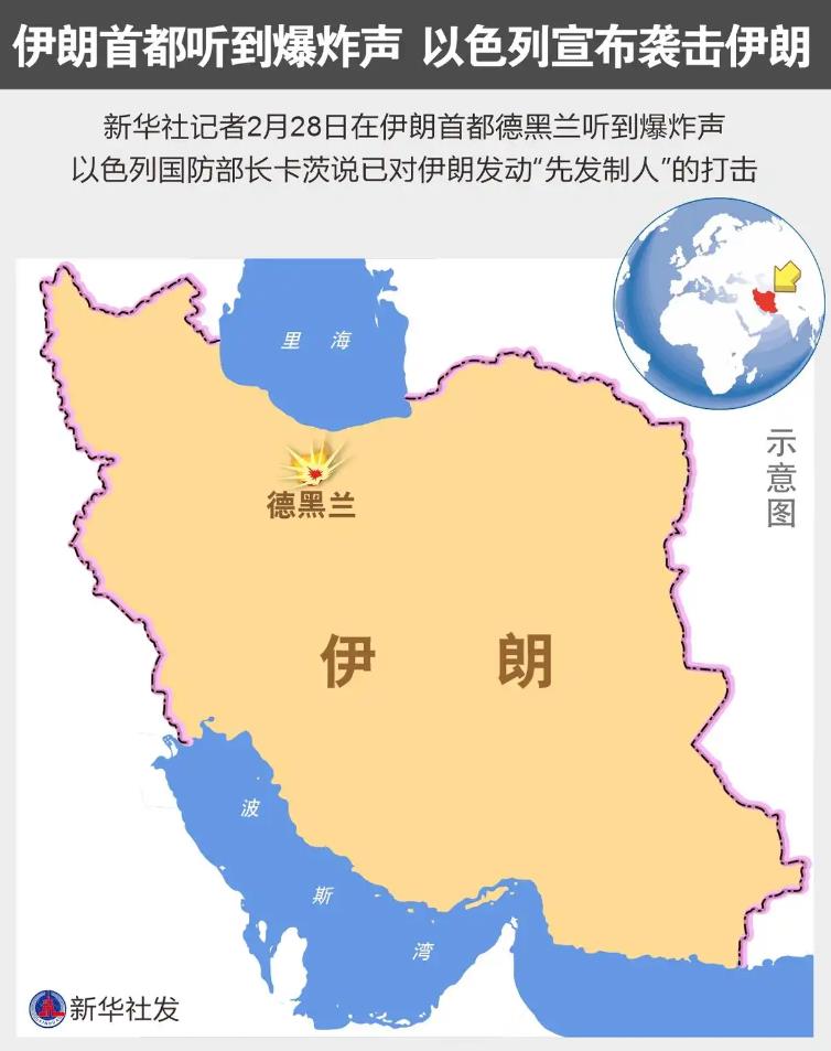 以色列宣布袭击伊朗