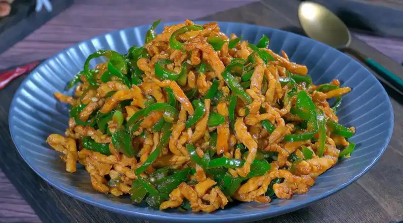 青椒炒肉丝的做法