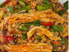 腐竹炒肉末经典家常菜的做法？